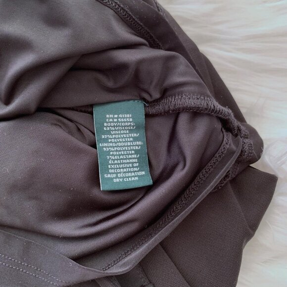 Lauren Ralph Lauren - Black faux wrap stretch top, M - Picture 6 of 6